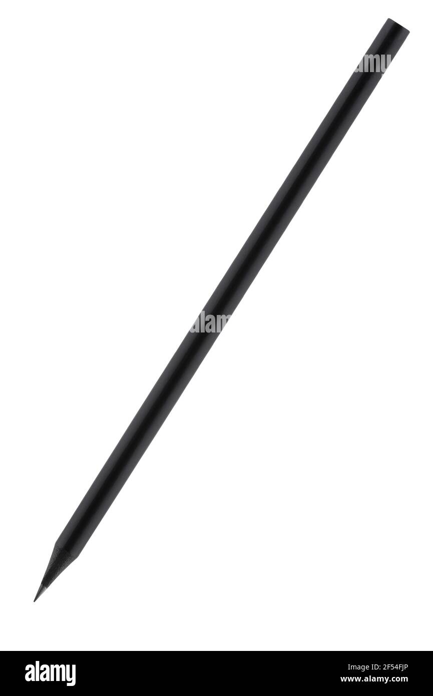 black graphite professional pencil isolated on white background Stock Photo