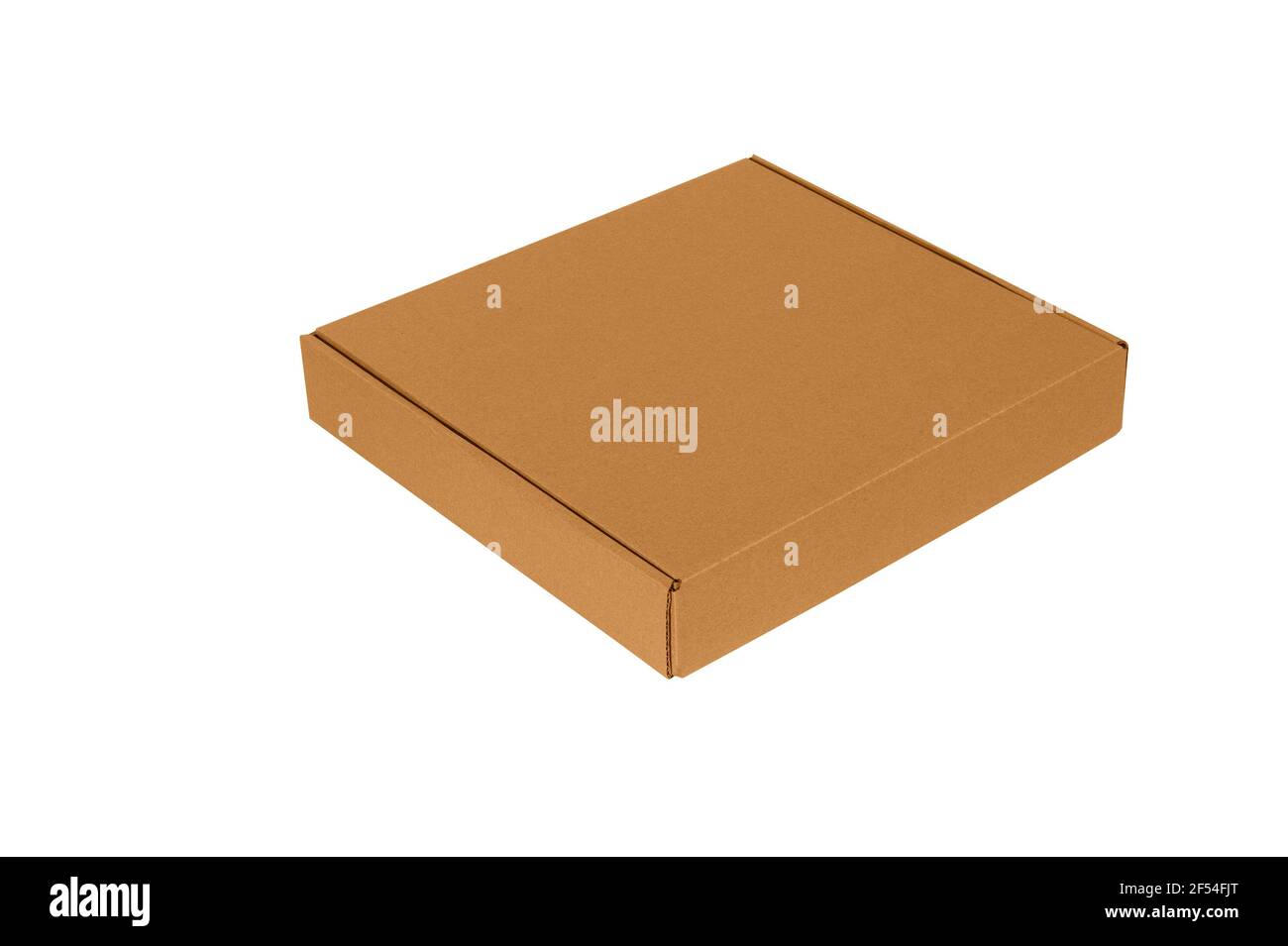 pizza cardboard isolated on white background Stock Photo