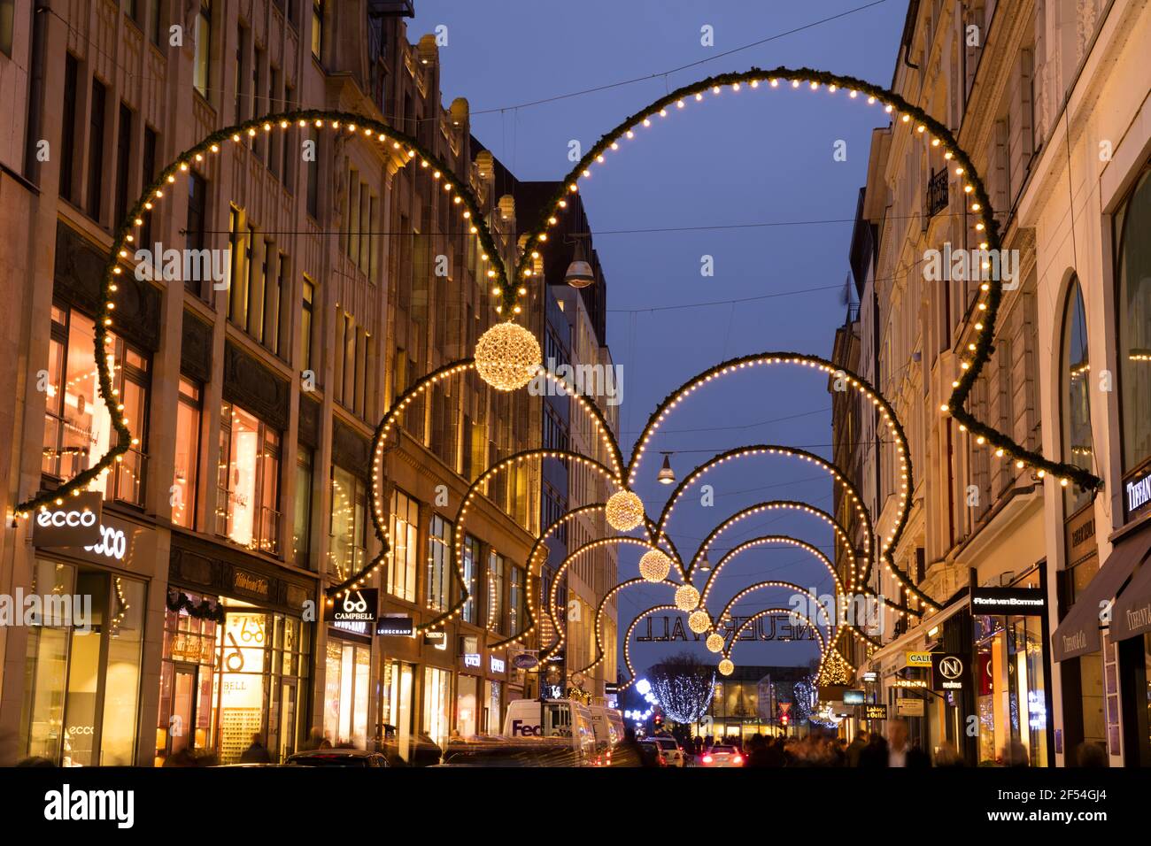 geography / travel, Germany, Hamburg, new parapet, Christmas decoration, Additional-Rights-Clearance-Info-Not-Available Stock Photo