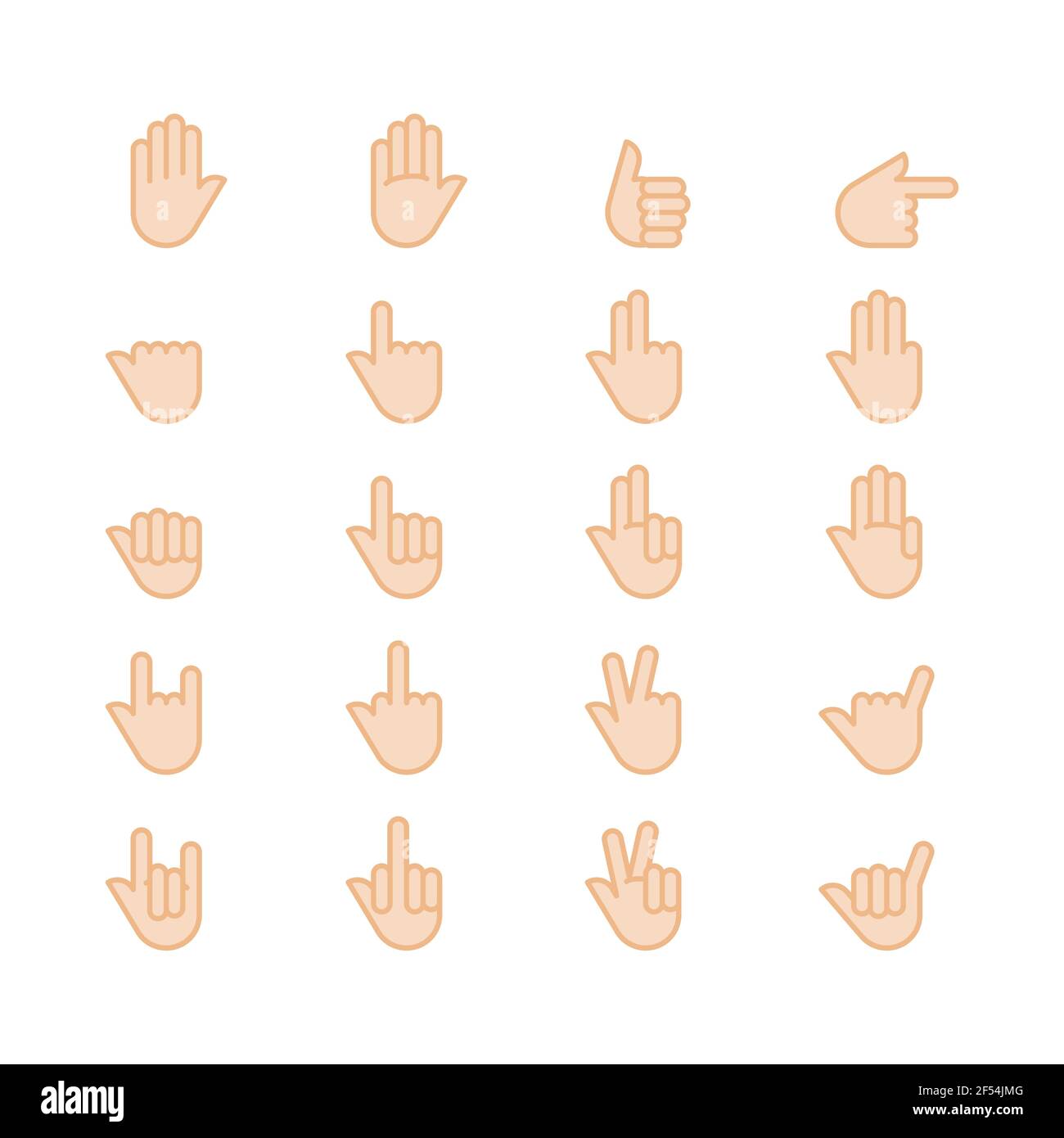Premium Vector  Handshake icon of various skin tones hand gesture emoji  vector illustration