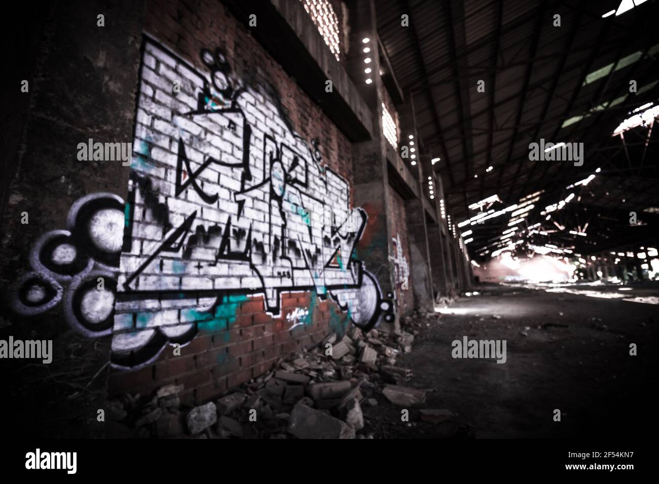 Graffiti street art Stock Photo