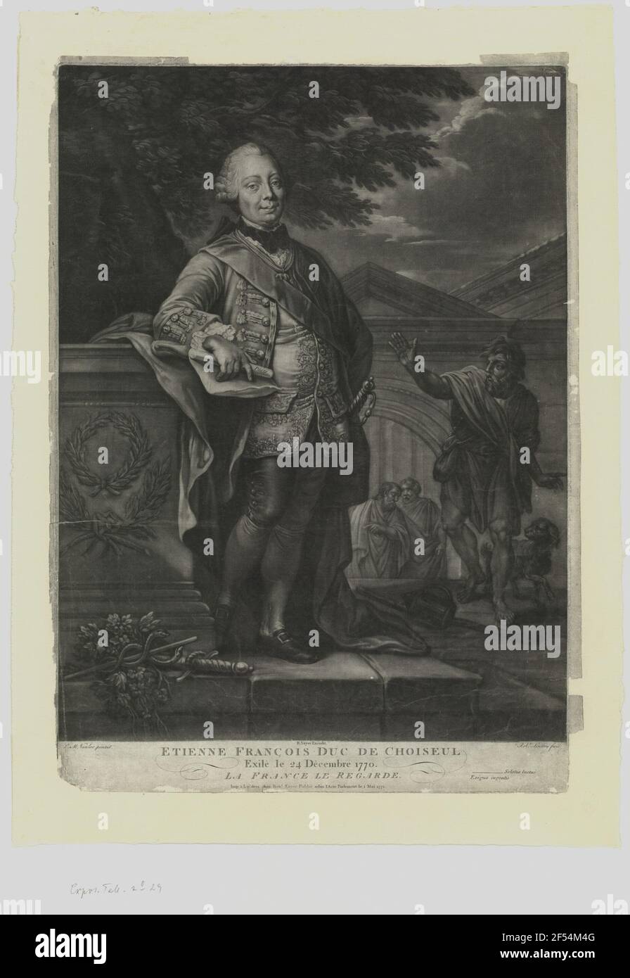 Porträt von Etienne François Duc de Choiseul Stock Photo Alamy