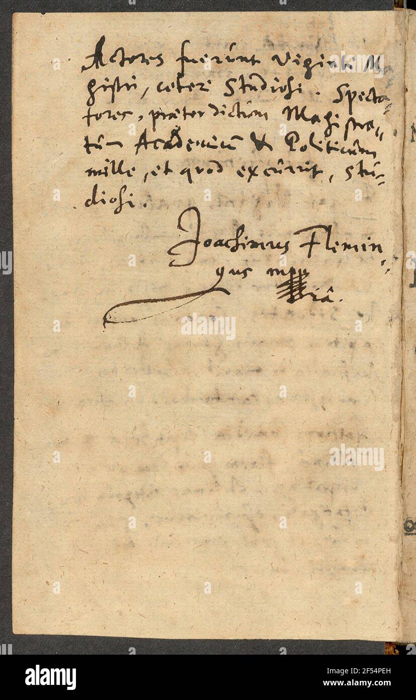 Fleming, Joachim: Comments about eyewitness, performance and interscenia of the Dramas Lutherus Stock Photo