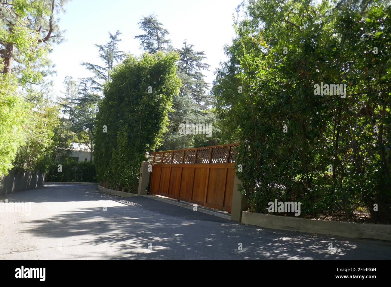Beverly Hills, California, USA 23rd March 2021 A general view of atmosphere  of former home of actor Martin Landau and actress Barbara Bain at 1240  Benedict Canyon Drive on March 23, 2021