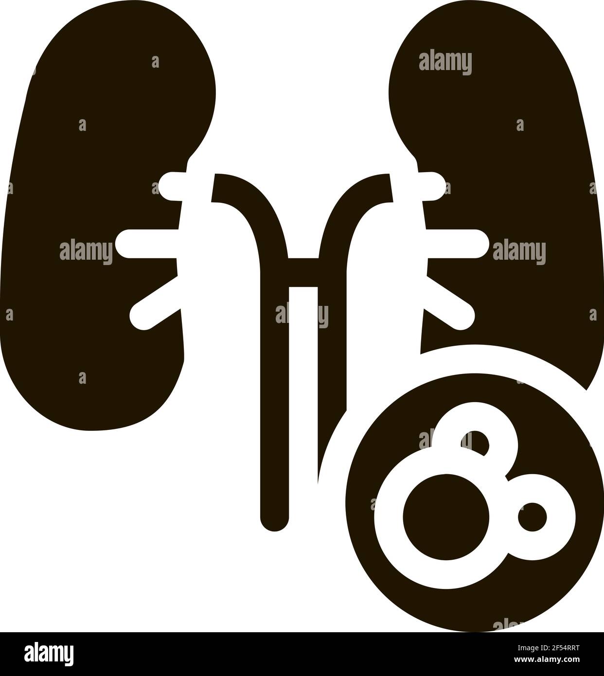 human lungs icon Vector Glyph Illustration Stock Vector Image & Art - Alamy