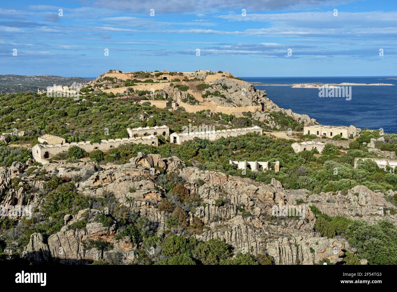 geography / travel, Italy, Sardinia, Batteria di Capo d'Orso, military barracks at bear enclosure at P, Additional-Rights-Clearance-Info-Not-Available Stock Photo