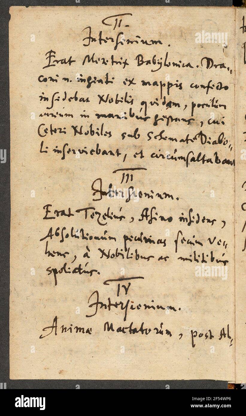 Fleming, Joachim: Comments about eyewitness, performance and interscenia of the Dramas Lutherus Stock Photo