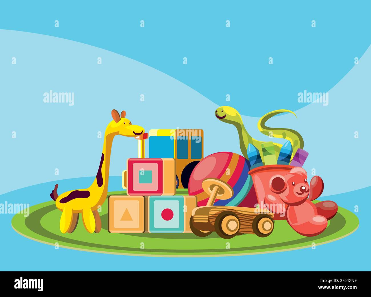 kids toys cartoon Stock Vector Image & Art - Alamy