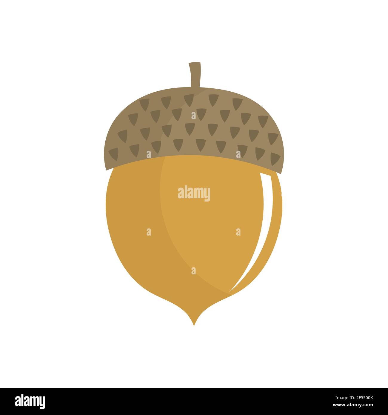 Acorn icon on white background. Vector illustration Stock Vector Image ...