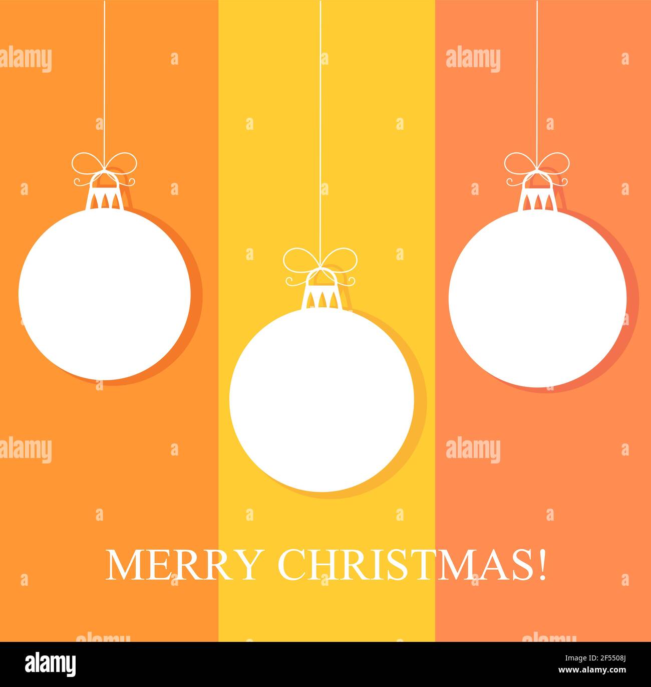 Christmas baubles background. Vector illustration Stock Vector Image ...