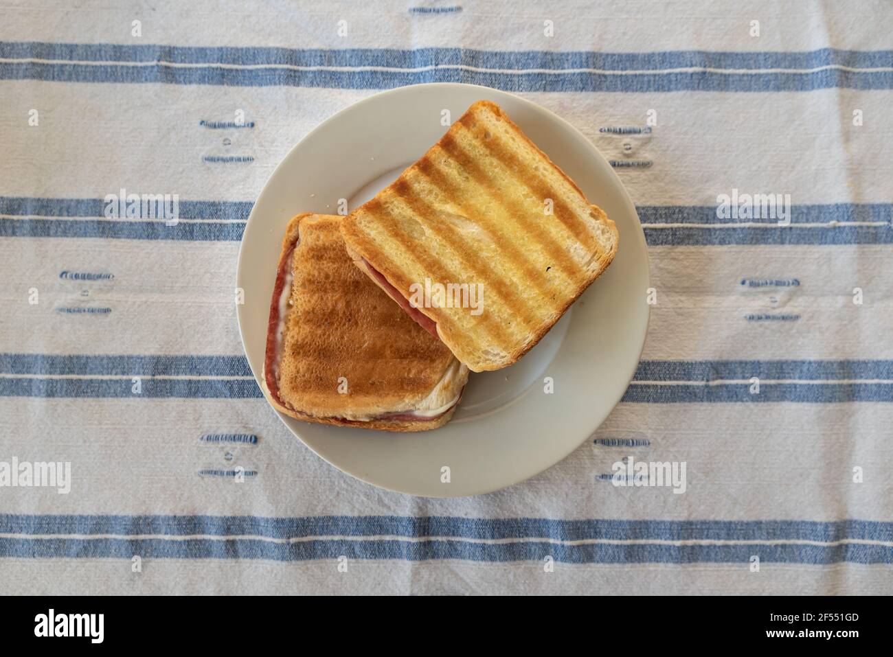Toast is the favorable food of so many pople and several people have toast at breakfast Stock Photo