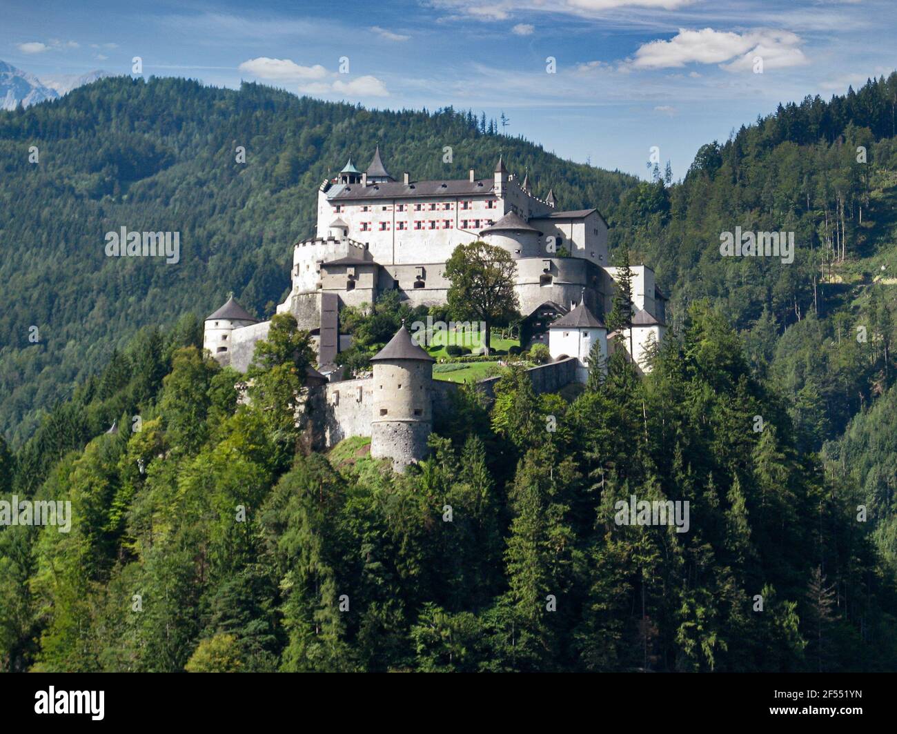 Hohenwerfen Castle in Austria Stock Photo