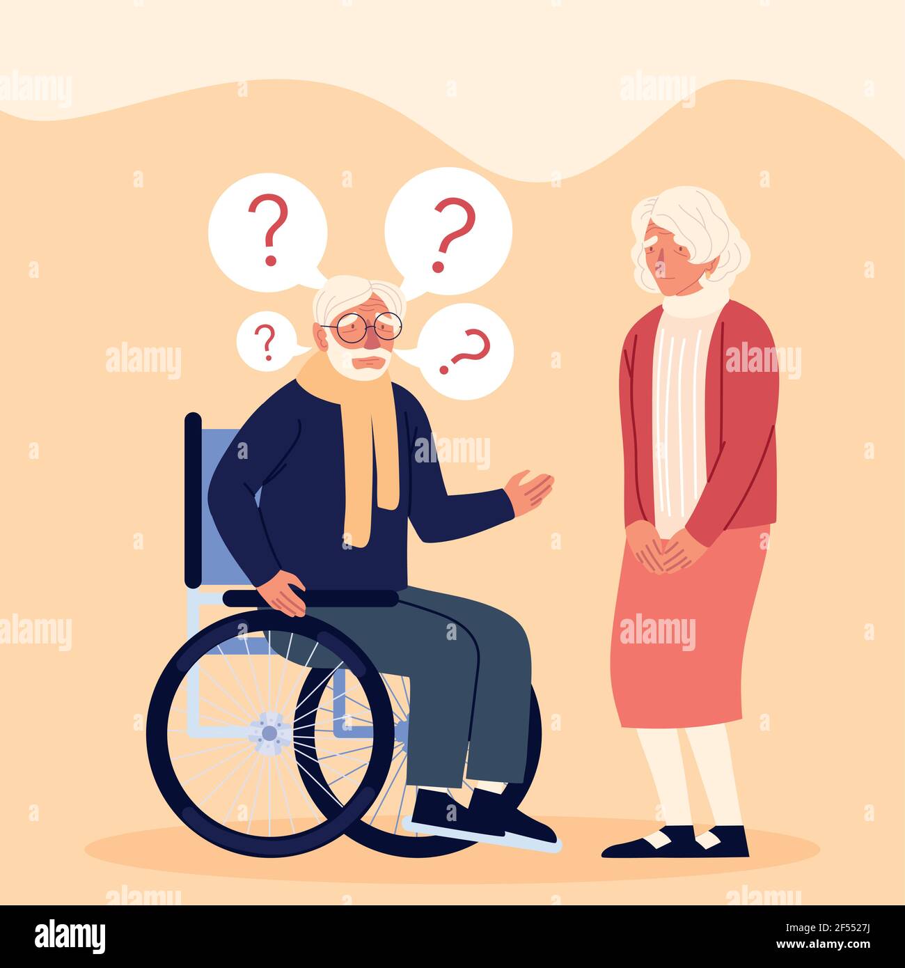 alzheimer disease people Stock Vector Image & Art - Alamy