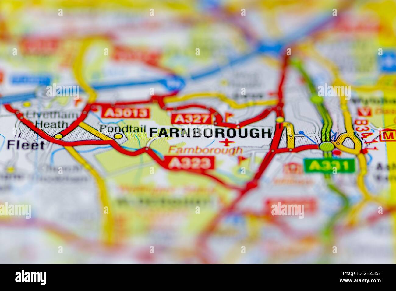 Map of farnborough hires stock photography and images Alamy