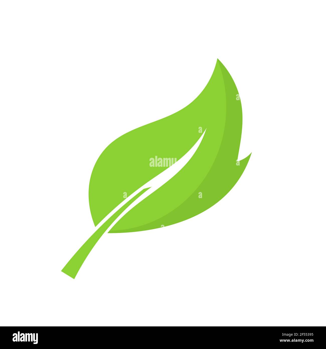 Green leaf. Vector illustration Stock Vector Image & Art - Alamy