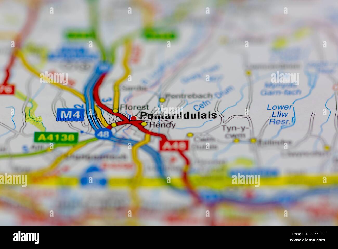 Pontarddulais map hires stock photography and images Alamy