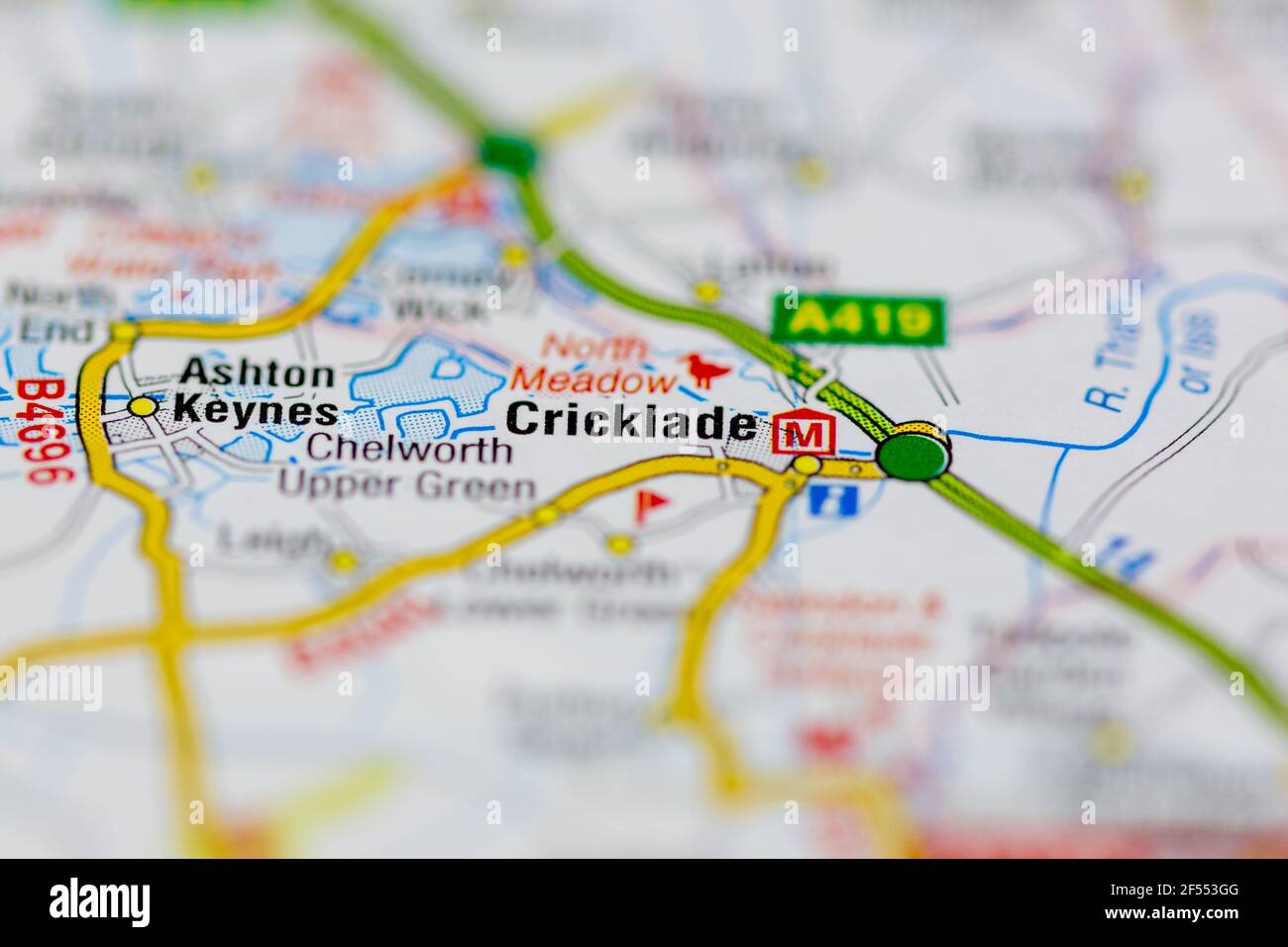 Cricklade on a map hires stock photography and images Alamy