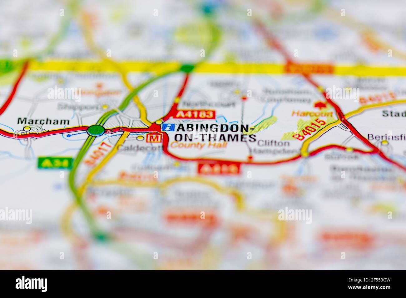 Map of abingdon hires stock photography and images Alamy