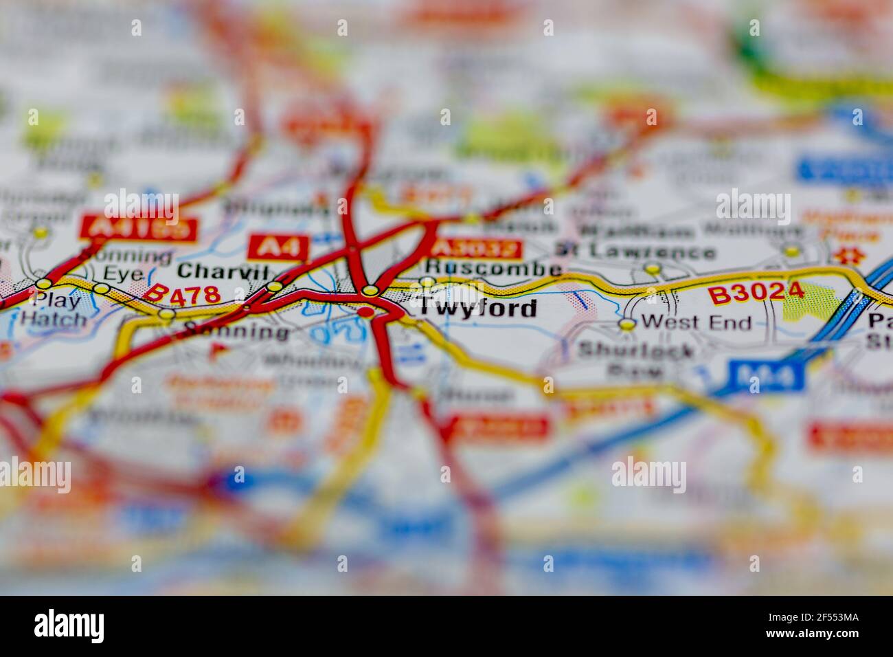 Map of twyford hires stock photography and images Alamy