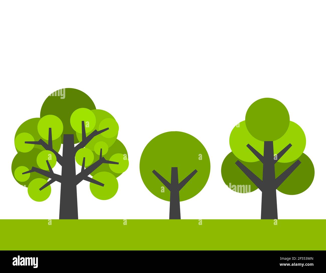Trees. Vector illustration Stock Vector Image & Art - Alamy