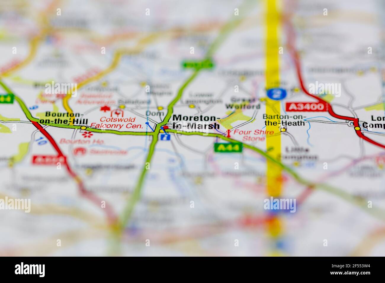 Moreton in marsh on a map hires stock photography and images Alamy