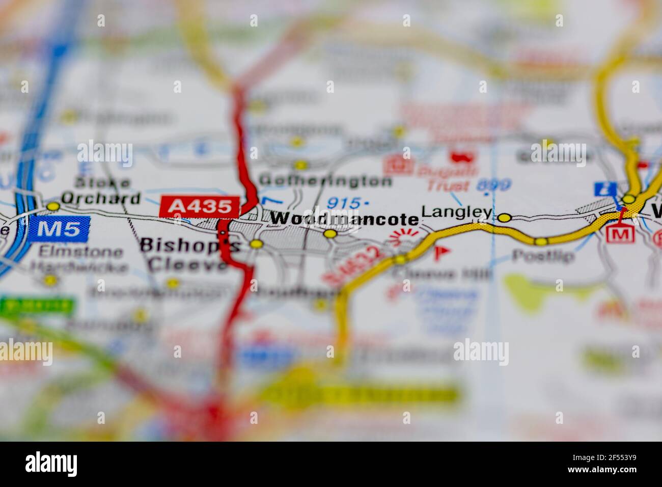 Map of woodmancote hires stock photography and images Alamy