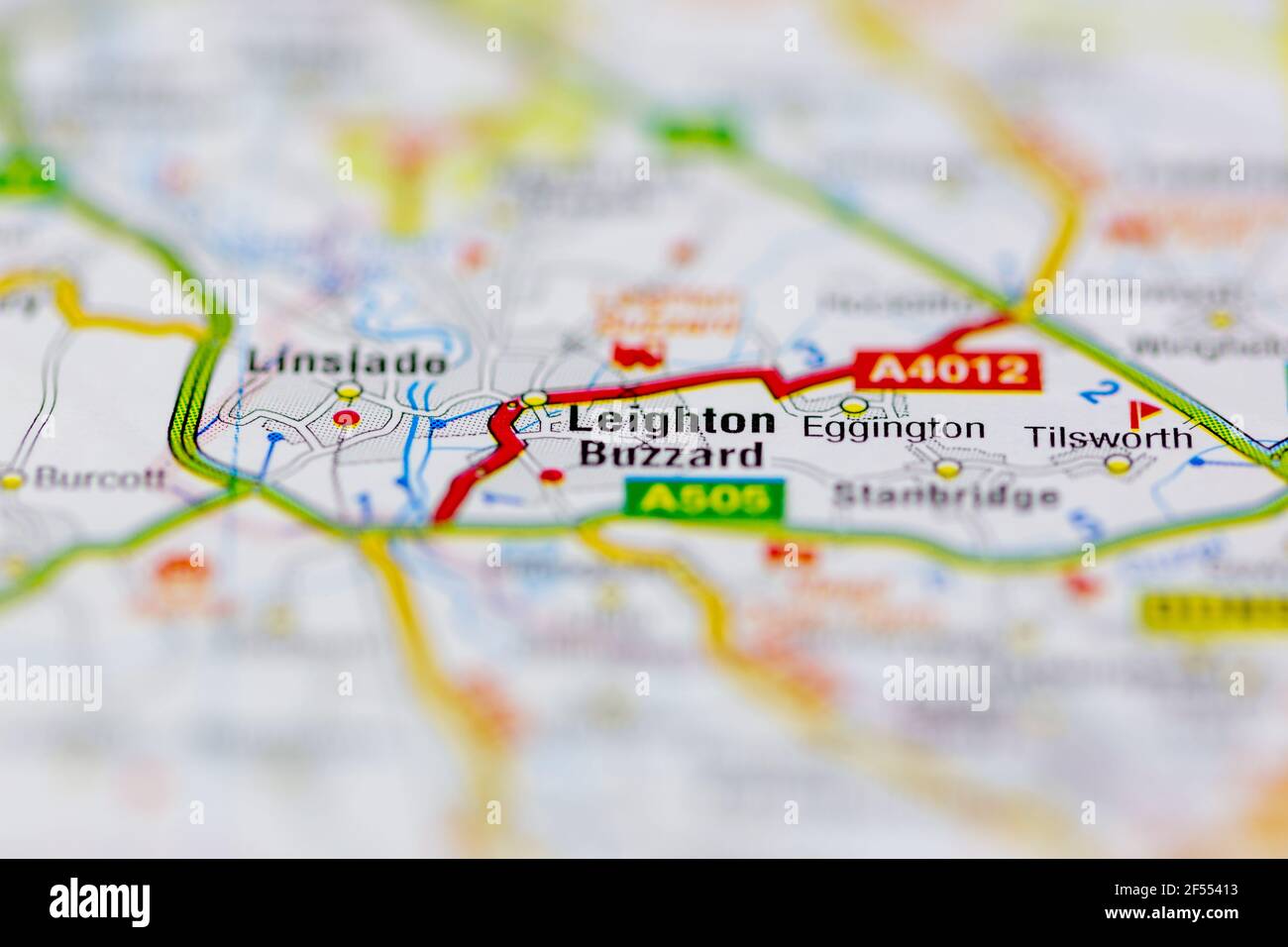 Map of leighton buzzard hires stock photography and images Alamy