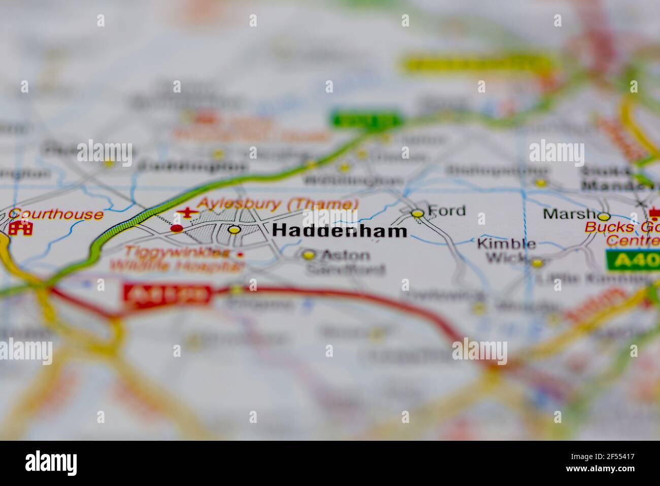 Map of haddenham hires stock photography and images Alamy