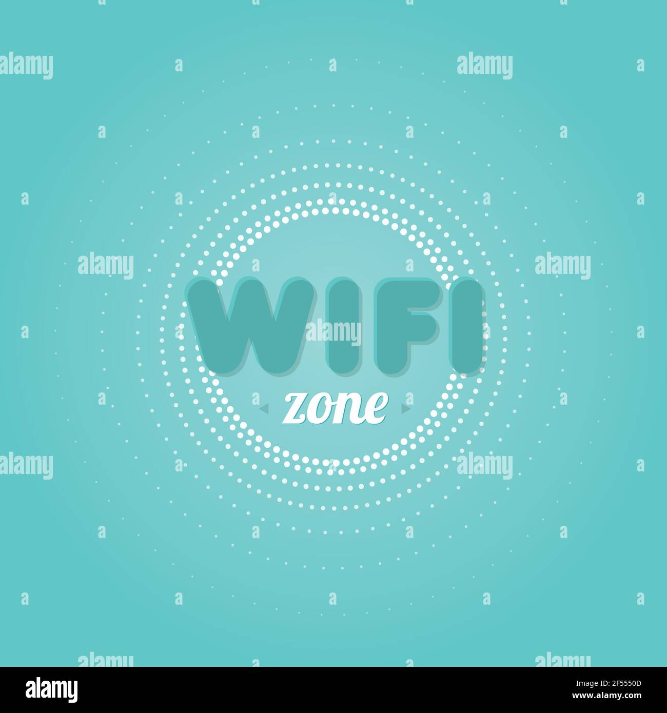 Wifi zone sign. Gradient background. Vector illustration, flat design