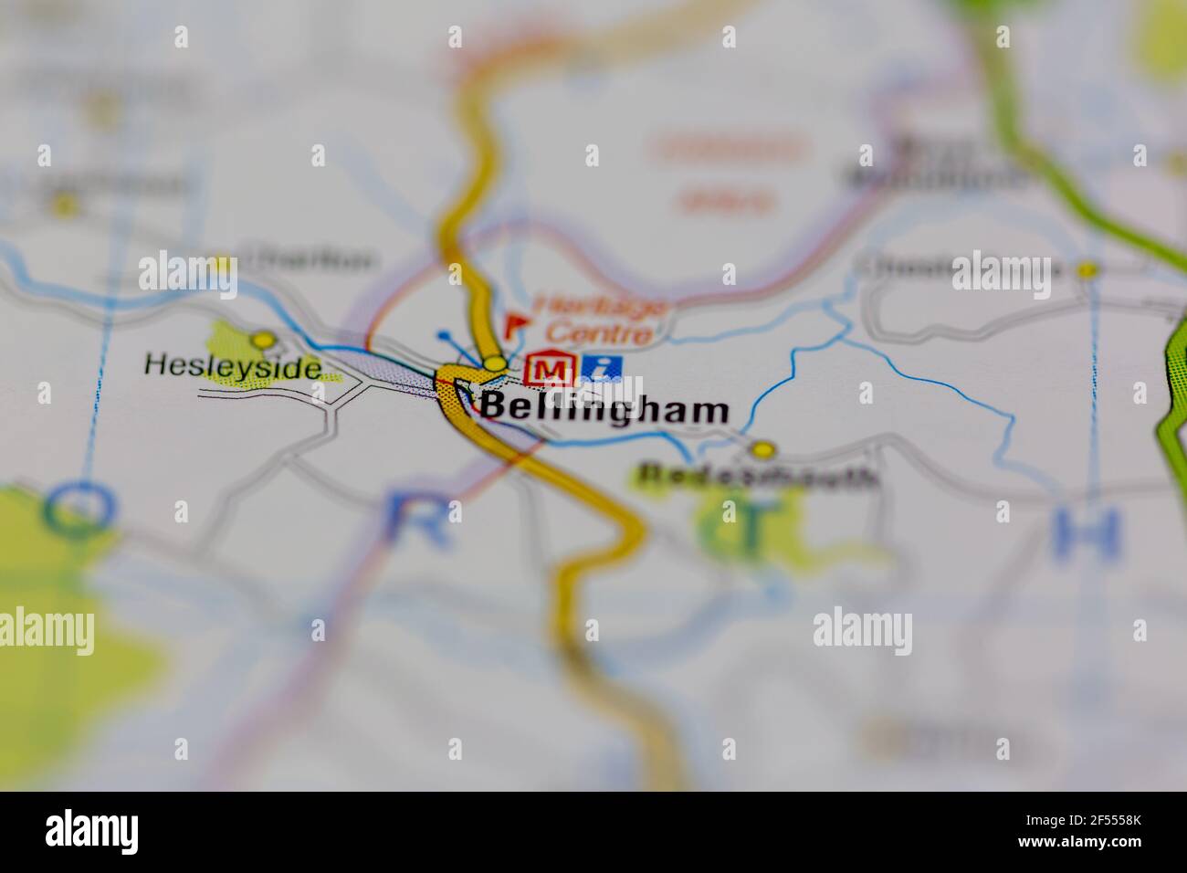 Bellingham Shown on a Geography map or road map Stock Photo Alamy