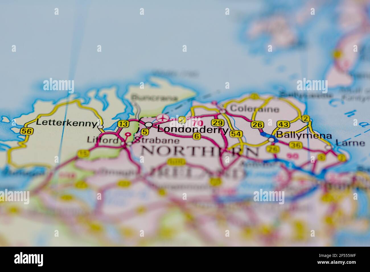 Map of londonderry hires stock photography and images Alamy