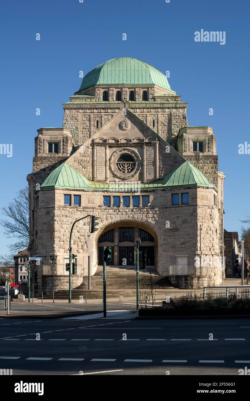 Essen, alte Synagoge, 1913 nach Plänen des Architekten Edmund Körner fertiggestellt Stock Photo