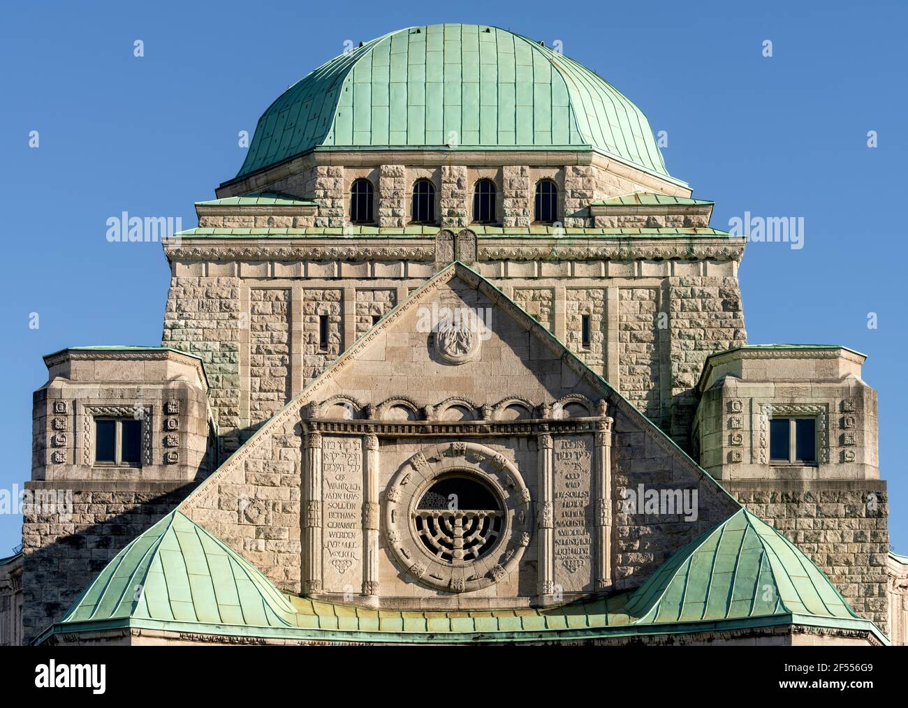 Essen, alte Synagoge, 1913 nach Plänen des Architekten Edmund Körner fertiggestellt Stock Photo