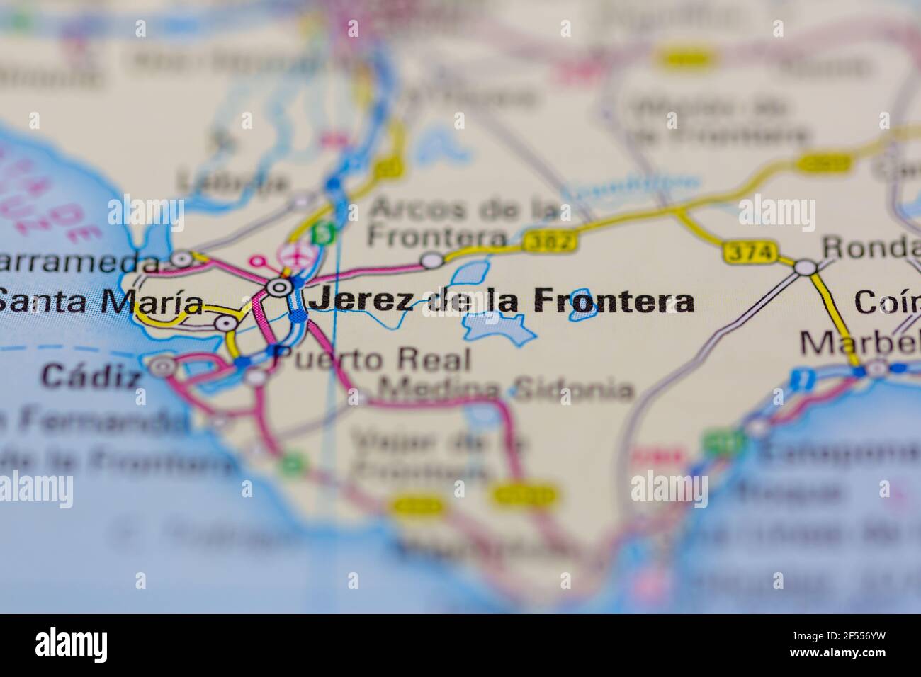 Map of jerez de la frontera hires stock photography and images Alamy