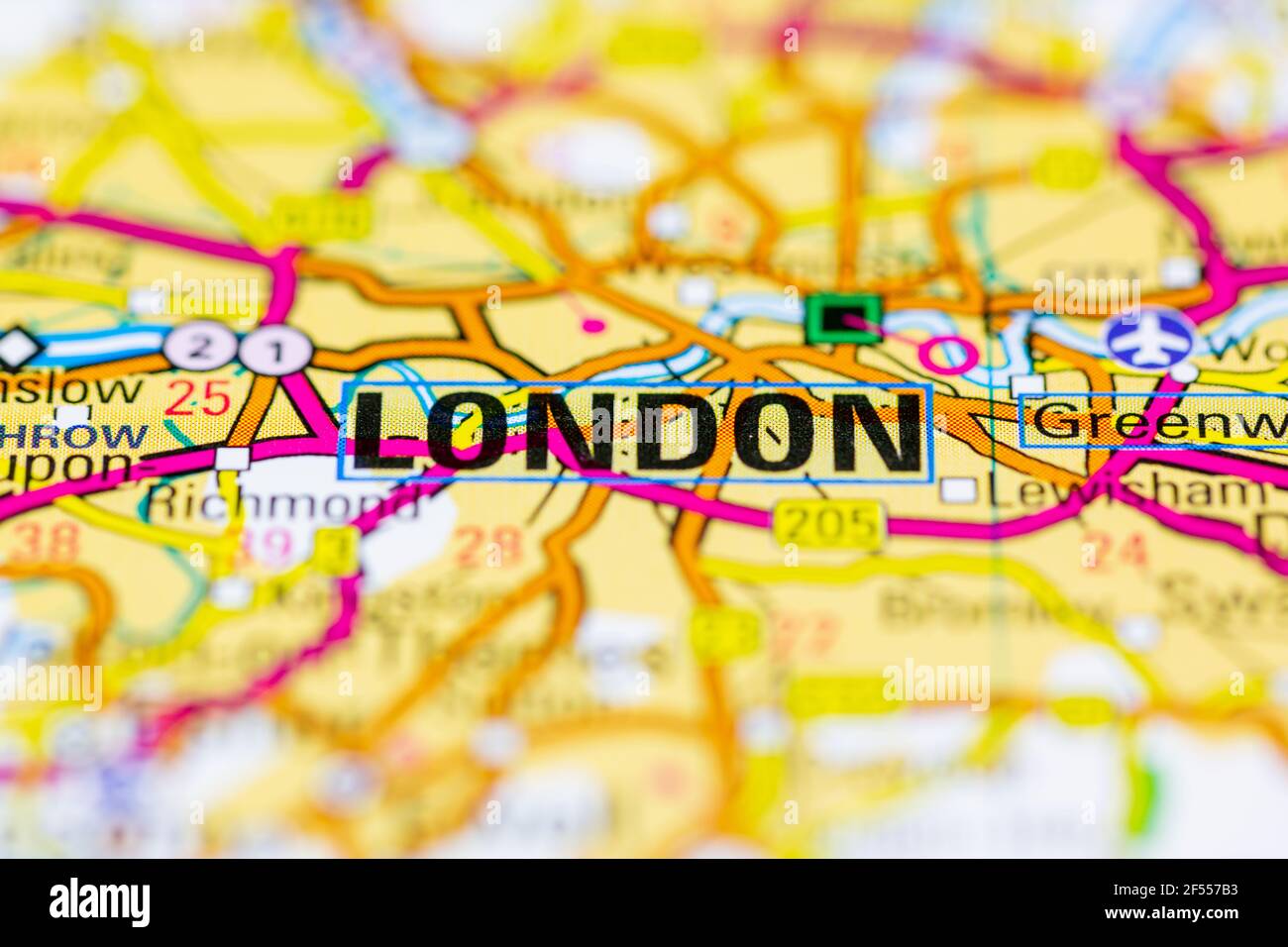 London Shown on a Geography map or road map Stock Photo Alamy
