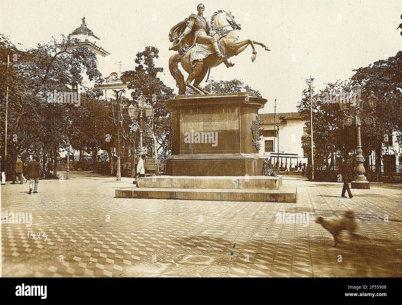 Caracas (Venezuela). Old town. Bolivar Square (Plaza Bolívar de Caracas