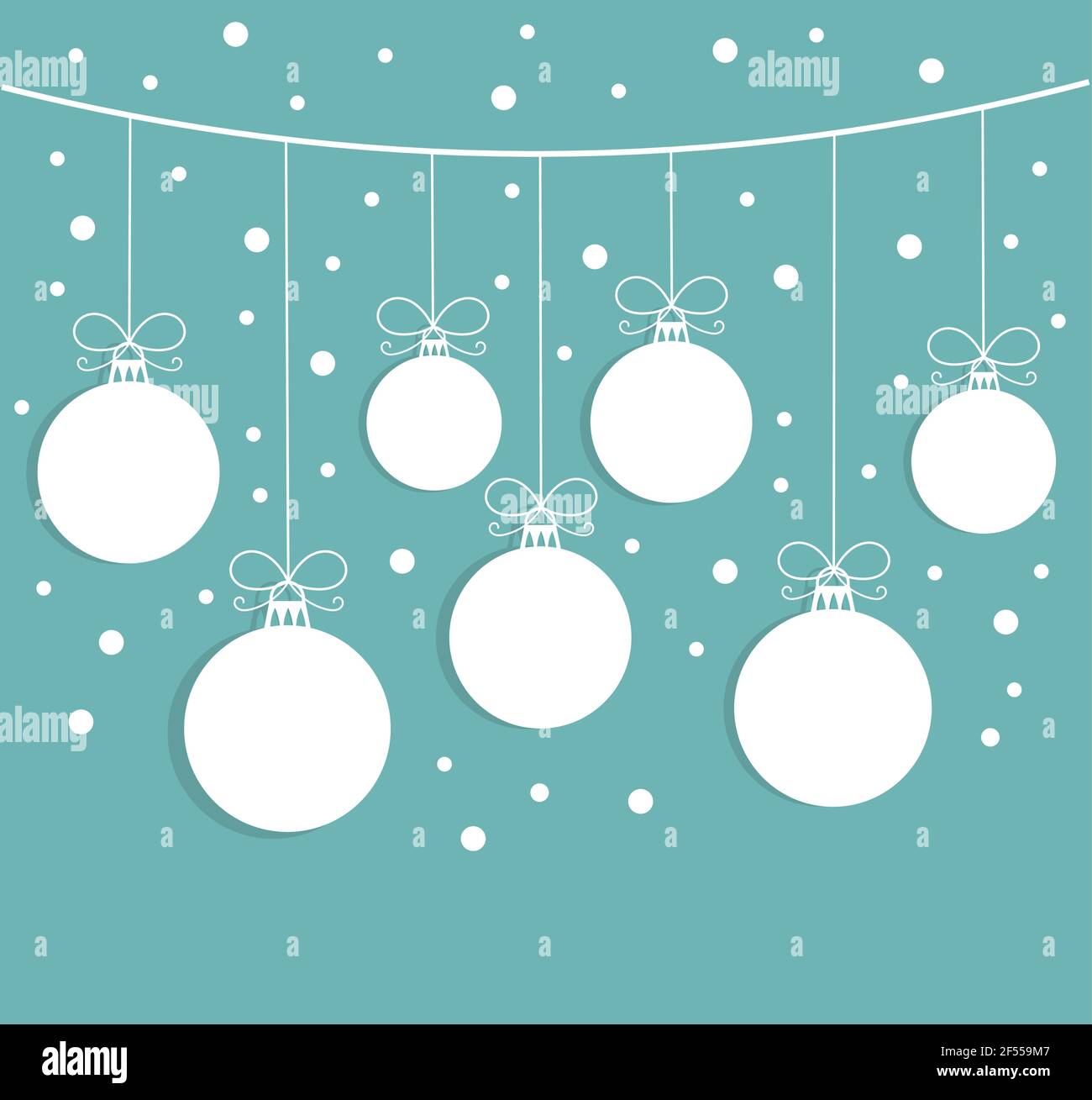 Christmas hanging balls background illustration Stock Vector Image ...