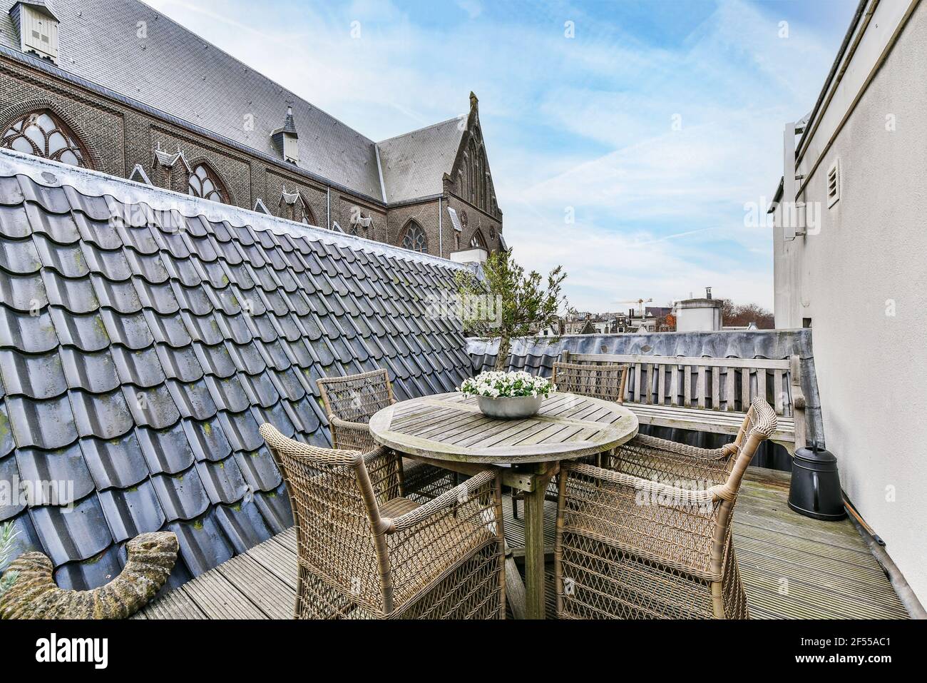 Luxury terrace design Stock Photo - Alamy