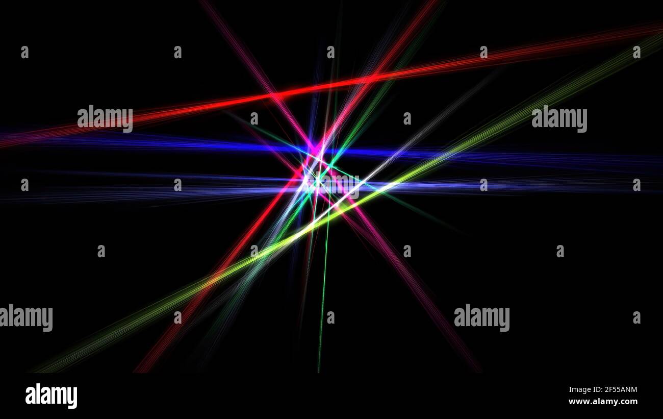 Black surface with colorful flashing lights for wallpaper or background ...