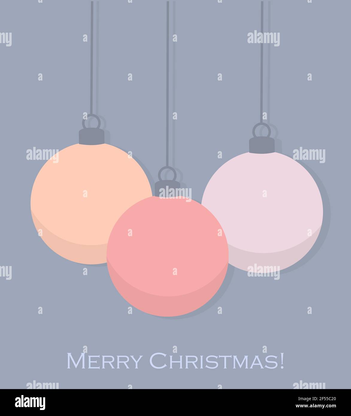 Christmas baubles background. Vector illustration Stock Vector Image ...