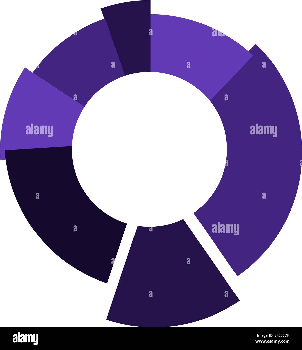 Pie chart infographic element in modern flat design with long shadows ...