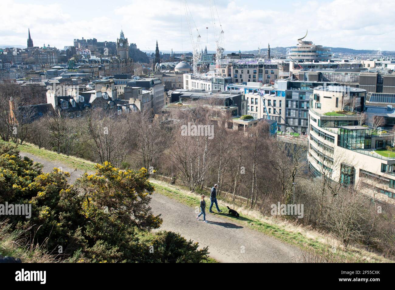 Edinburgh, Midlothian, UK.  24/3/2021 The St James Quarter - the highly anticipated £1 billion development located in the heart of EdinburghÕs city ce Stock Photo