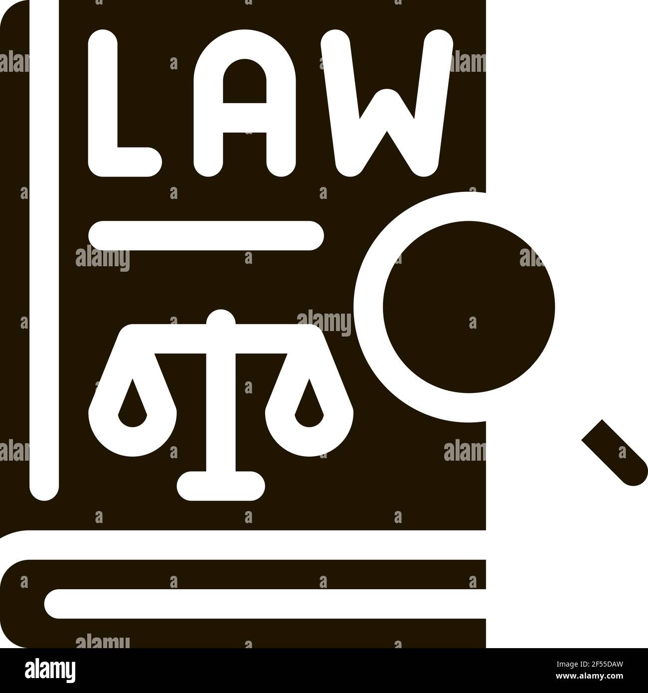 law of justice icon Vector Glyph Illustration Stock Vector Image & Art ...
