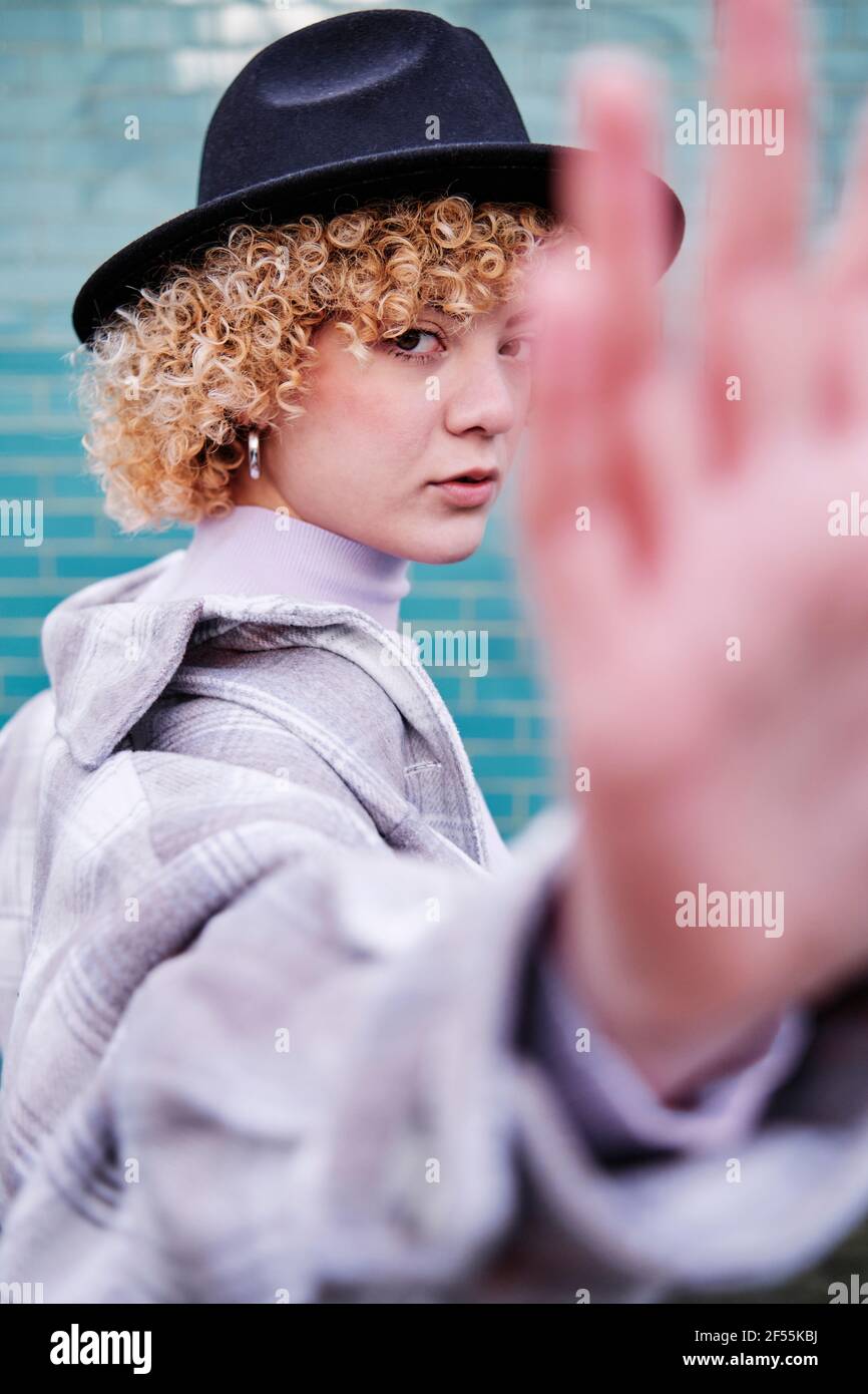 Hand hat hi-res stock photography and images - Alamy