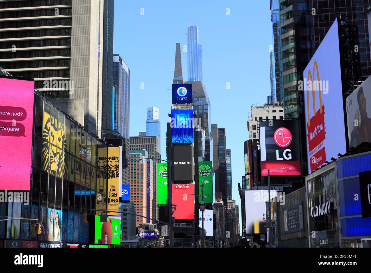Times Square, Manhattan, New York City, New York, USA Stock Photo
