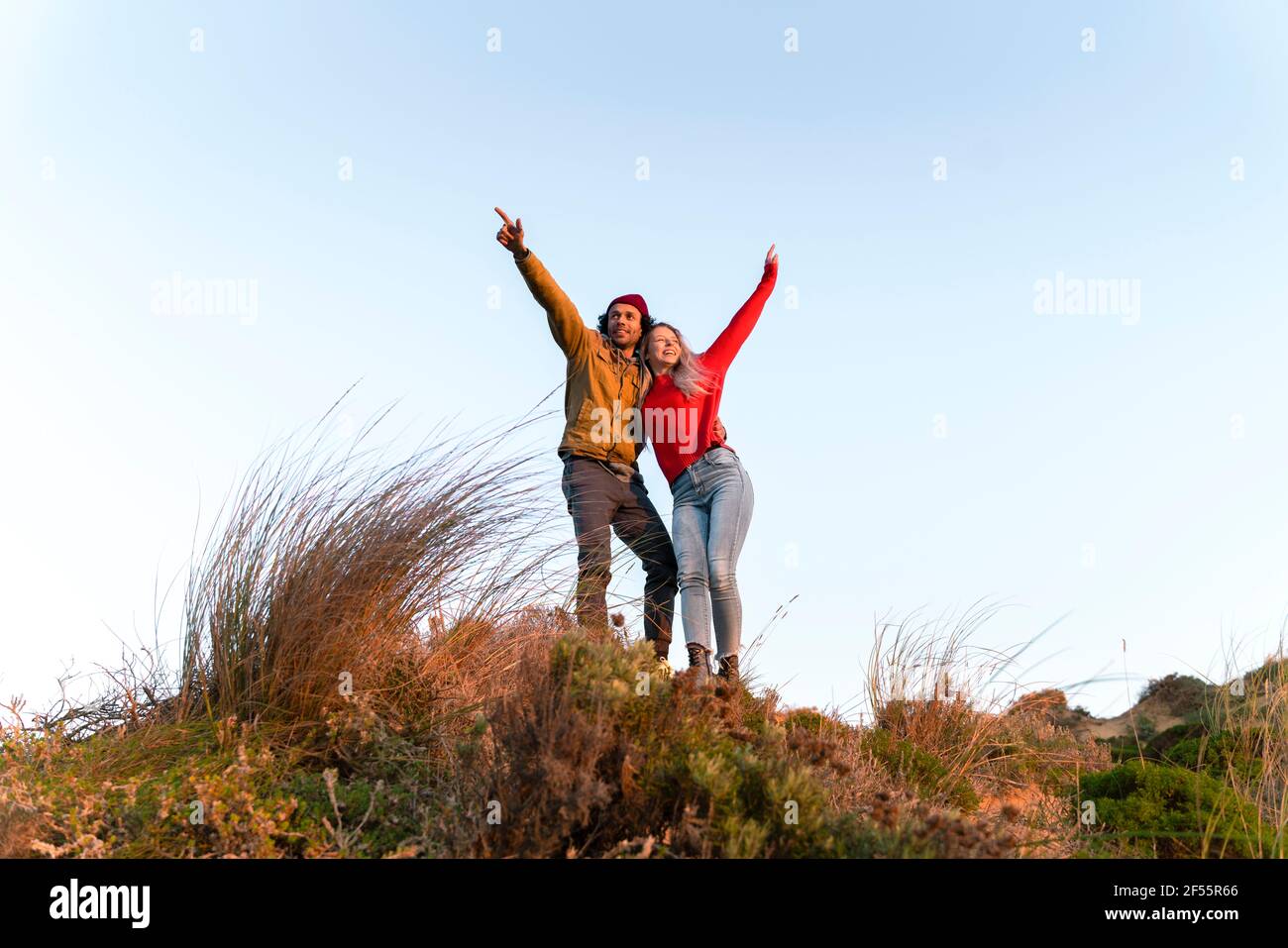 Two Hand Raised Sky High Resolution Stock Photography and Images - Alamy