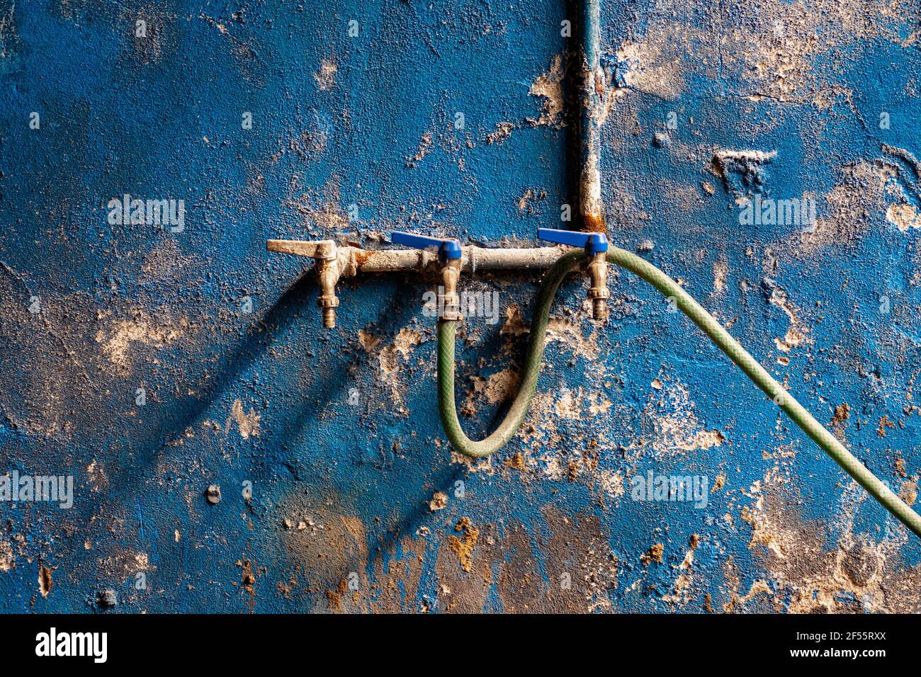 Bathroom tubes and hose of an uninhabited building or factory Stock Photo Alamy