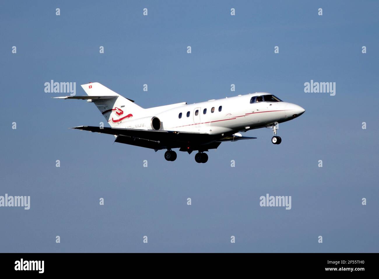 Generic Airplanes - HB-VHV, Cat Aviation, British Aerospace BAe 125-800A Stock Photo