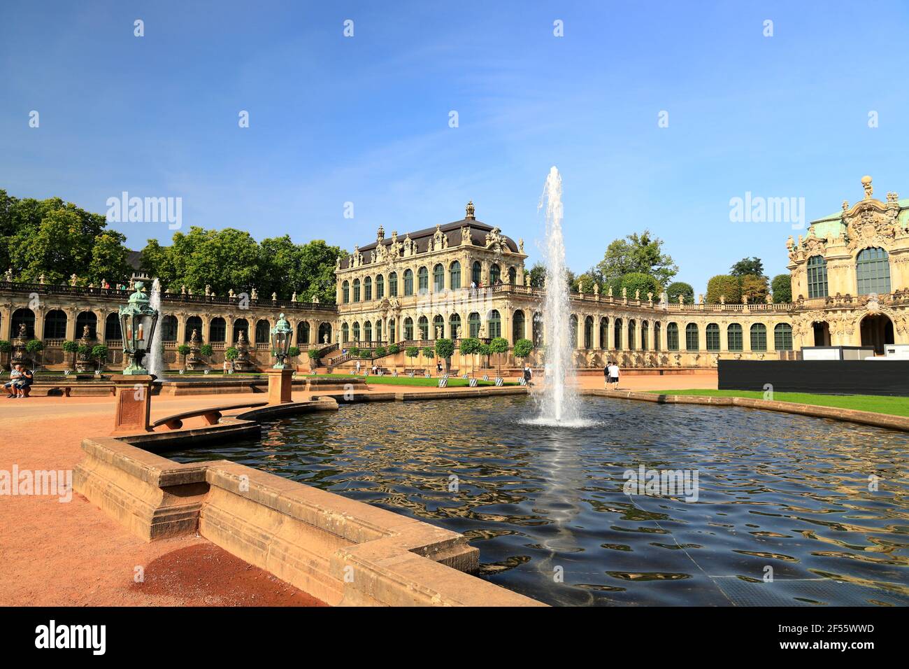 Zwinger Museum in Dresden. Saxony, Germany, Europe. Stock Photo