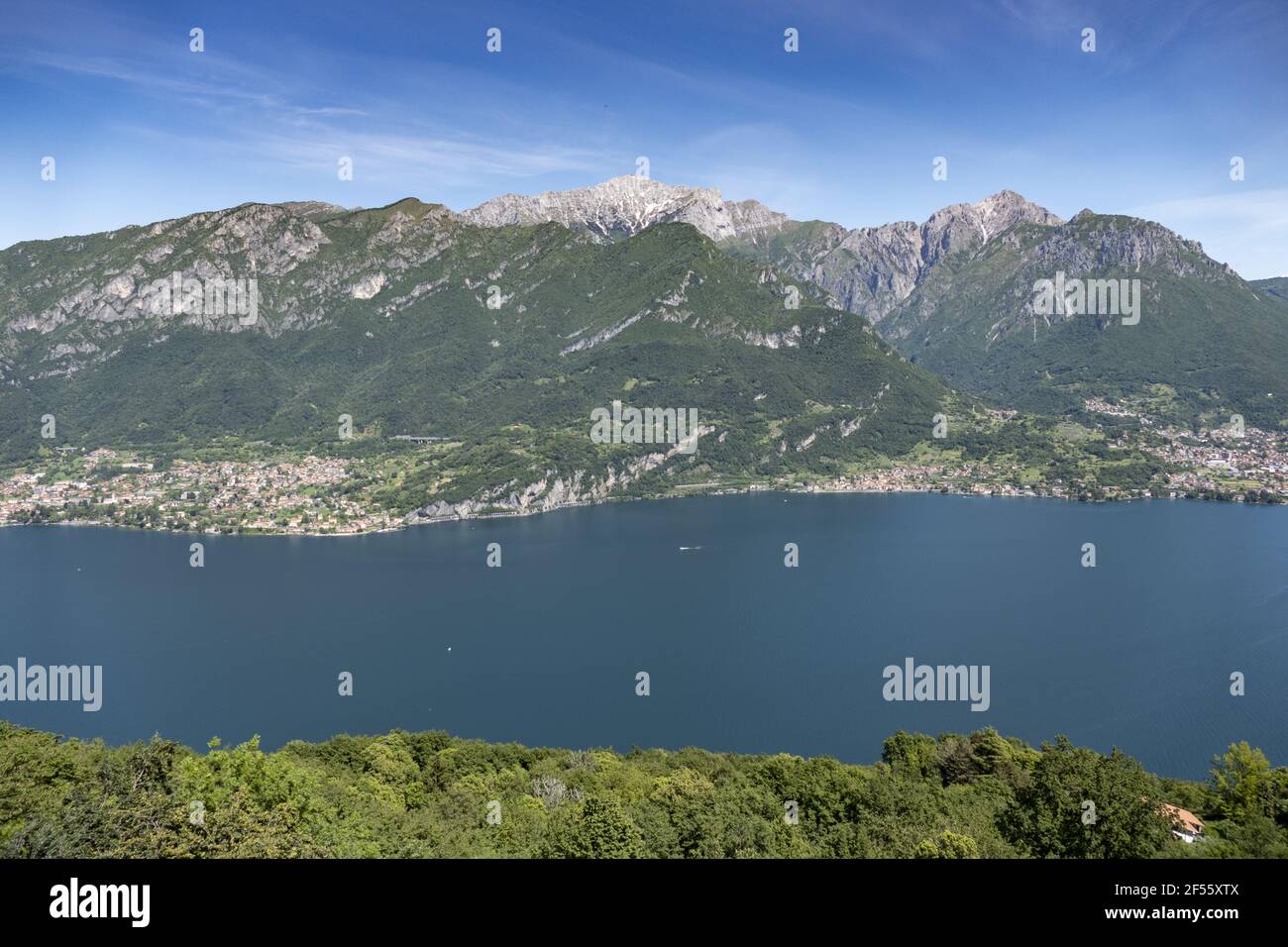 Beautiful shot of Madonna del Ghisallo Magreglio Italy mountain Stock Photo
